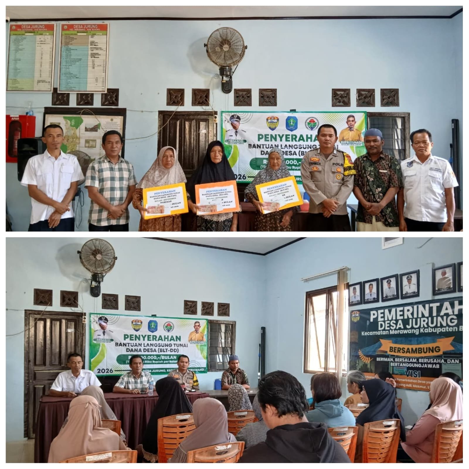 Pembagian Bantuan Langsung Tunai (BLT)